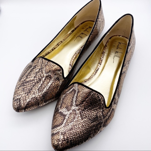 Nicole Miller Shoes - NICOLE MILLER Clair snakeskin flats
